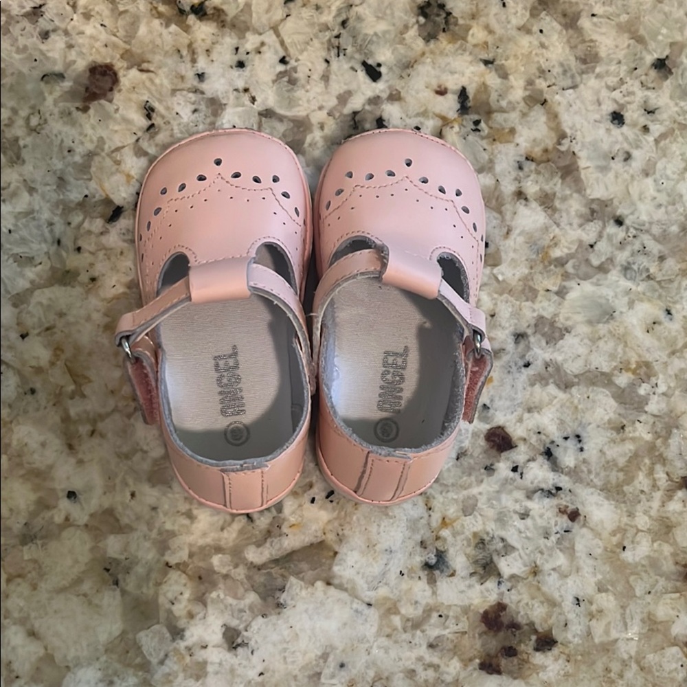 Angel Pink Baby Walker Shoes with Strap